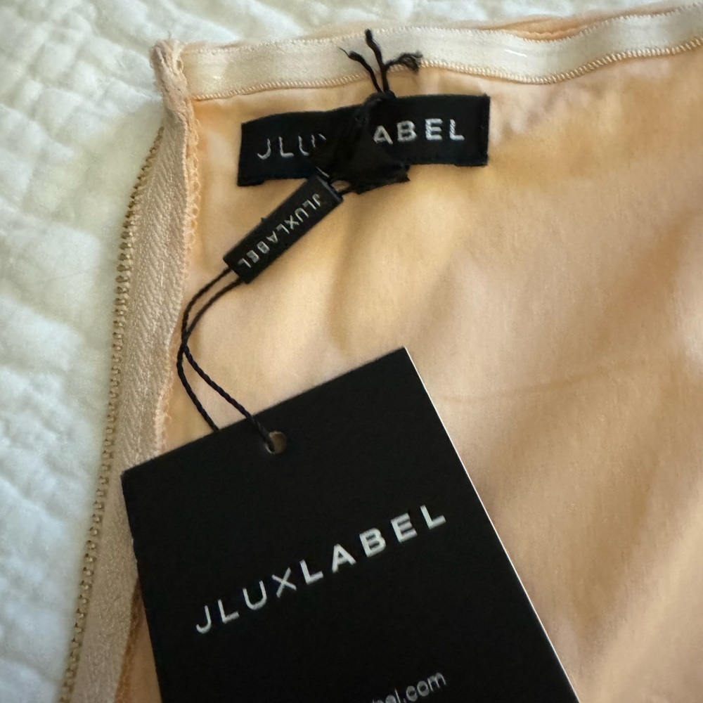 JLUXLABEL Champagne colored Crop Corset. Size large. NWT - Picture 6 of 12